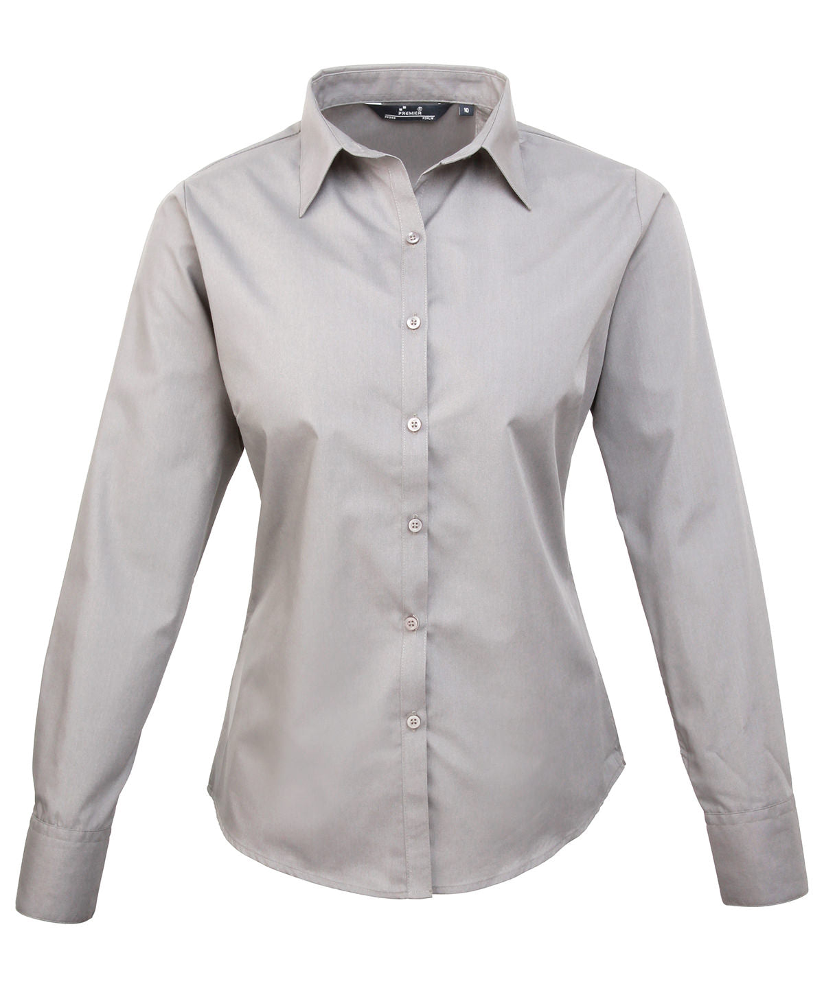Blússur - Women's Poplin Long Sleeve Blouse