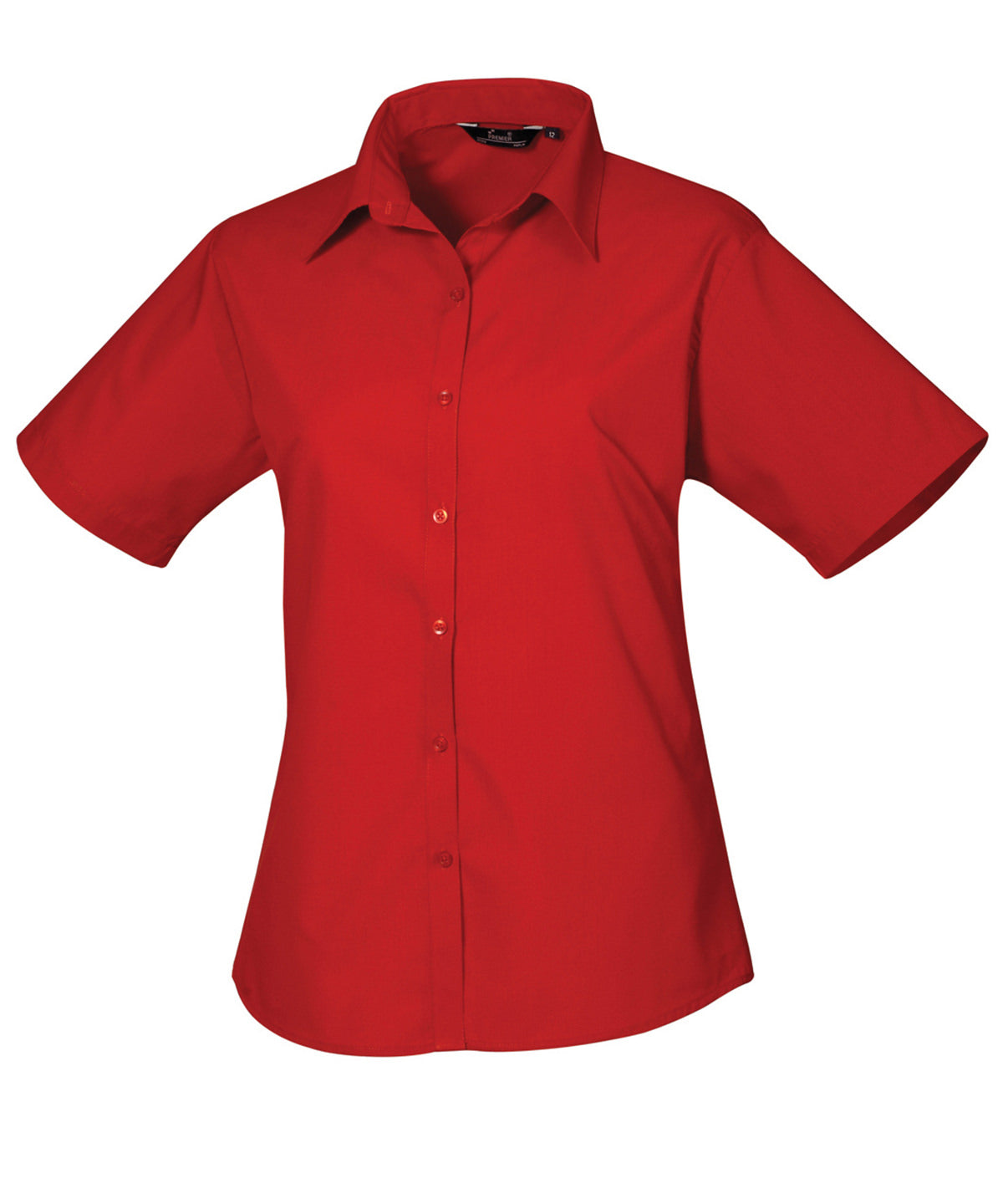 Blússur - Women's Short Sleeve Poplin Blouse
