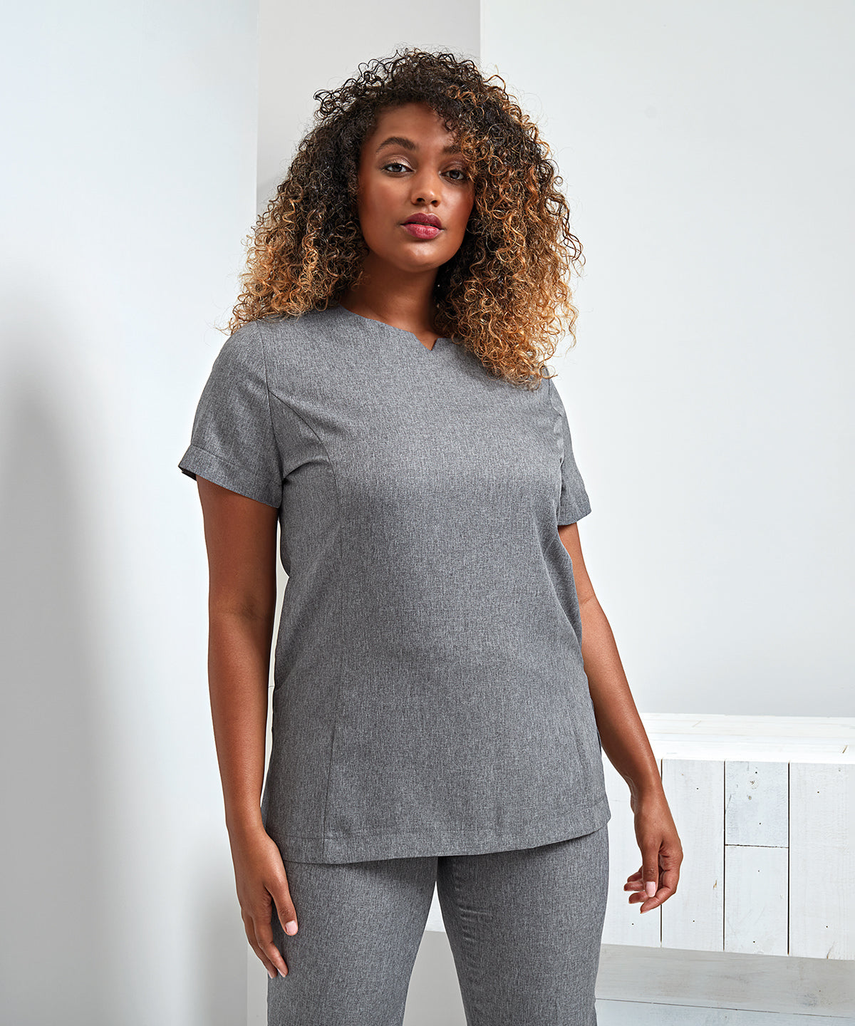 Tunics - Viola 'linen Look' Cut Neck Beauty Tunic
