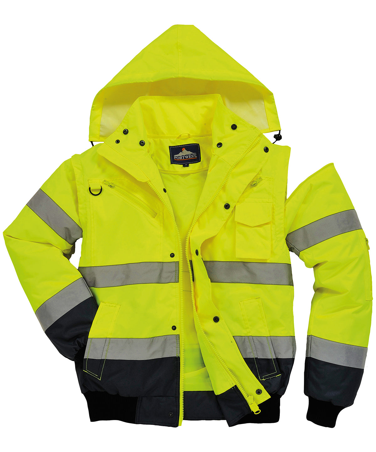 Jakkar - Hi-vis Contrast Bomber Jacket (C465)