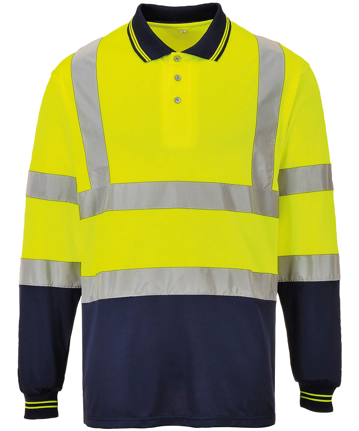 Pólóbolir - Two-tone Long Sleeve Polo (S279)