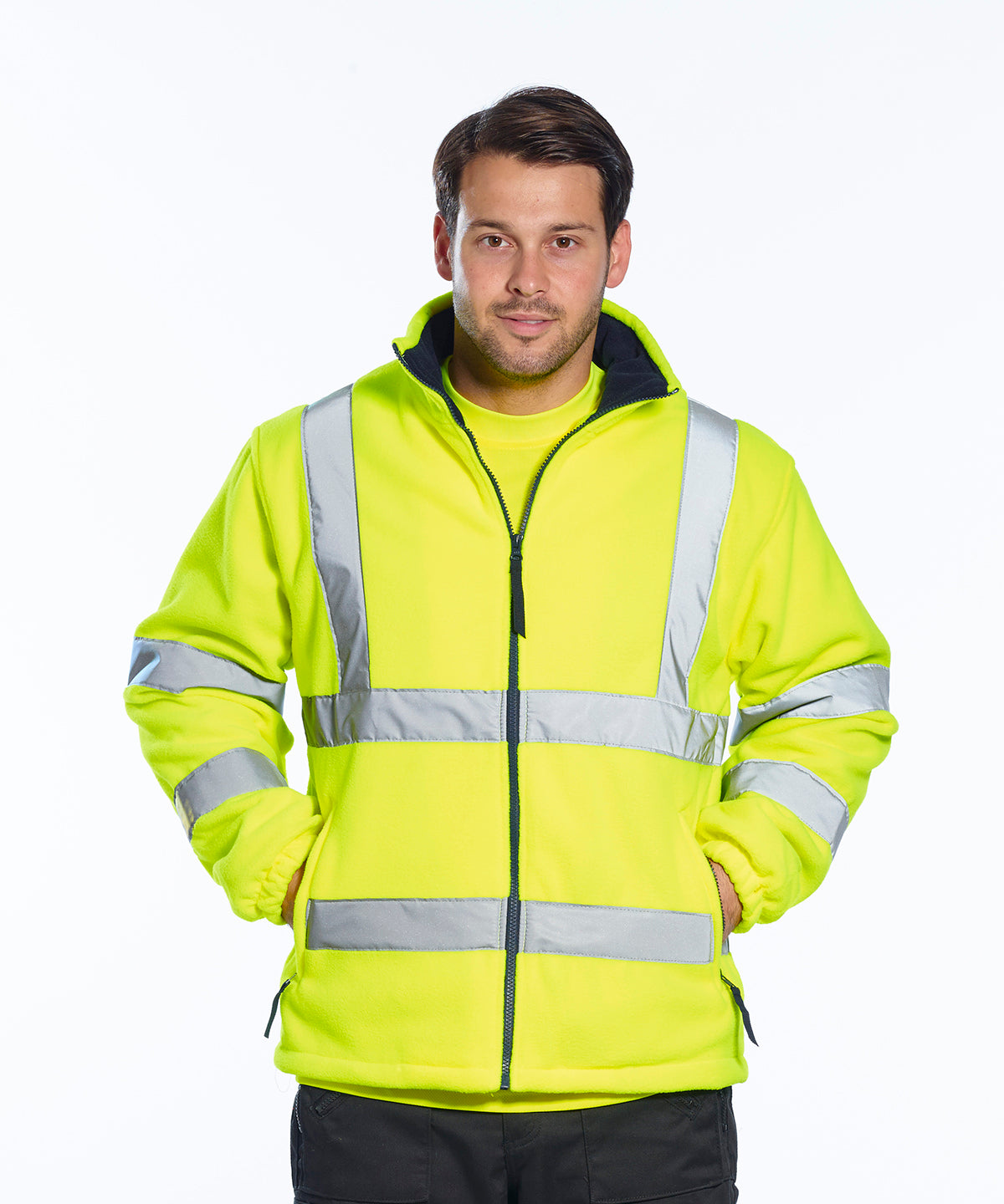 Jakkar - Hi-vis Mesh-lined Fleece (F300)