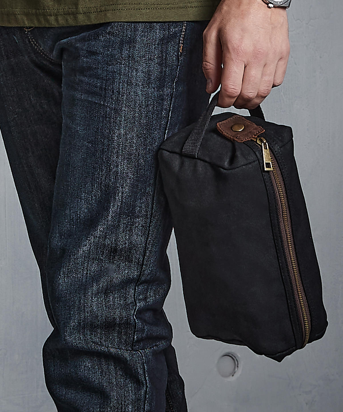Töskur - Heritage Waxed Canvas Wash Bag