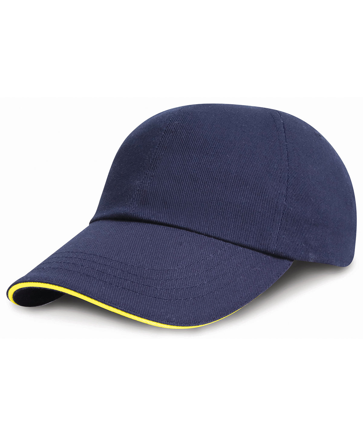 Húfur - Low-profile Heavy Brushed Cotton Cap With Sandwich Peak