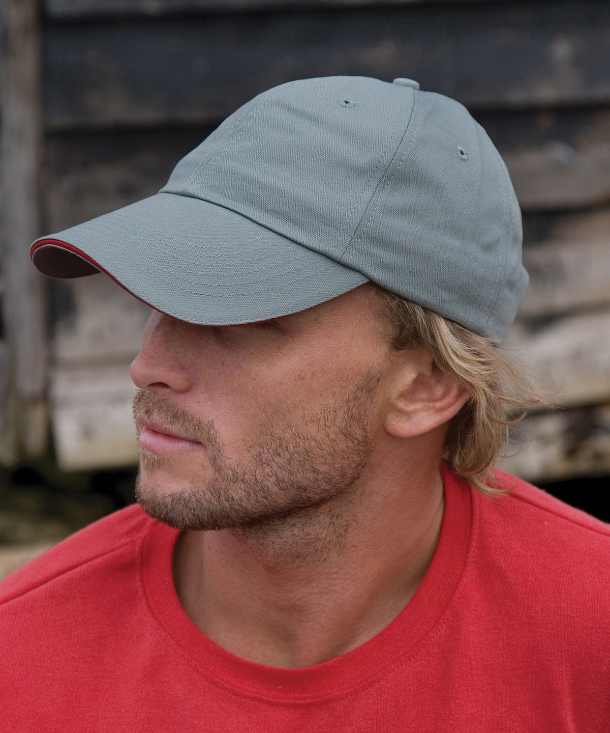 Húfur - Herringbone Cap With Sandwich Peak