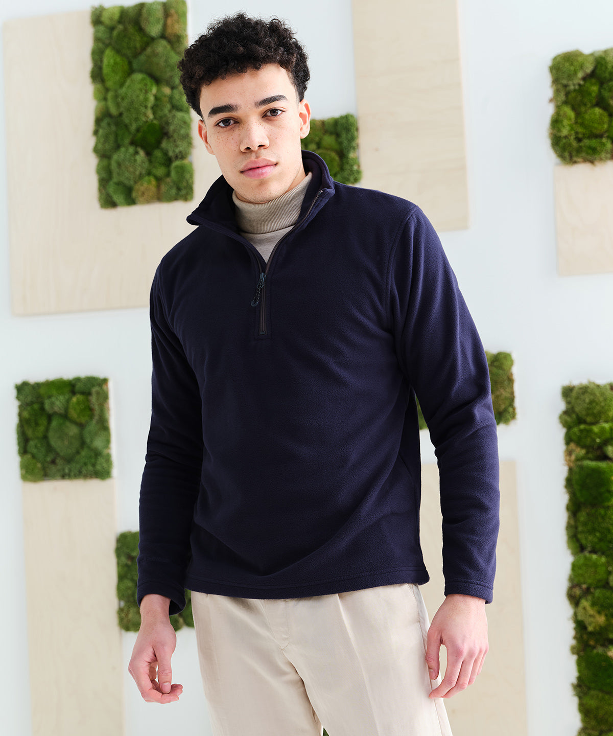 Flíspeysur - Honestly Made Recycled Half Zip Fleece