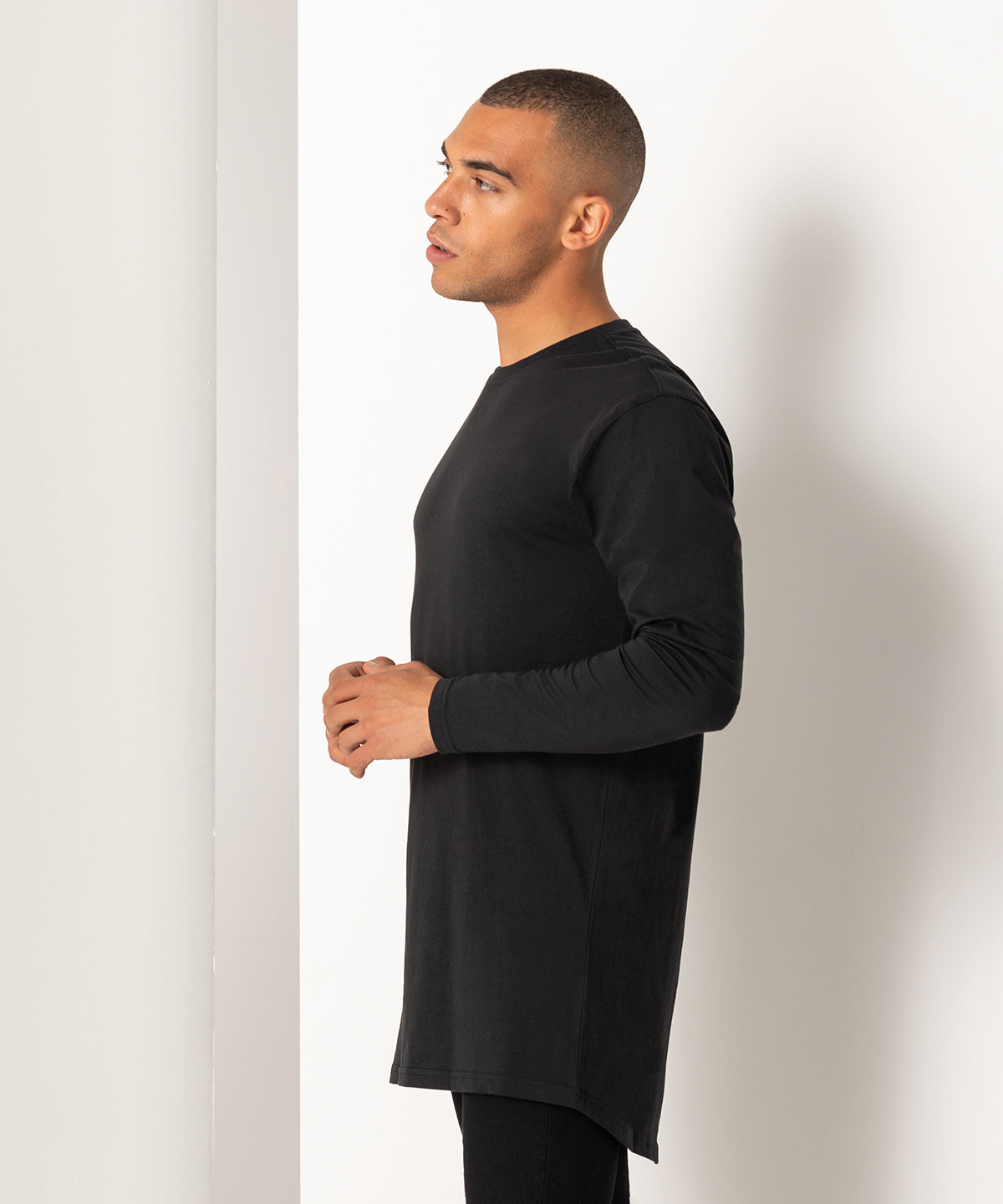 Stuttermabolir - Long-sleeved Longline T