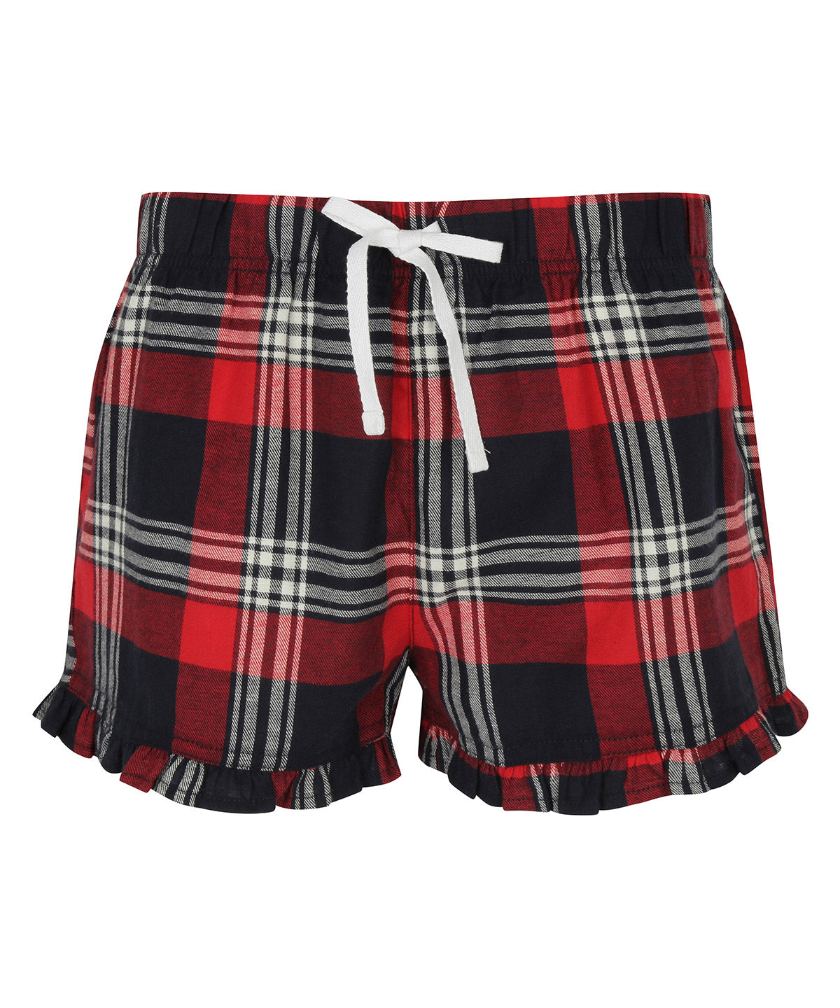Stuttbuxur - Women's Tartan Frill Shorts