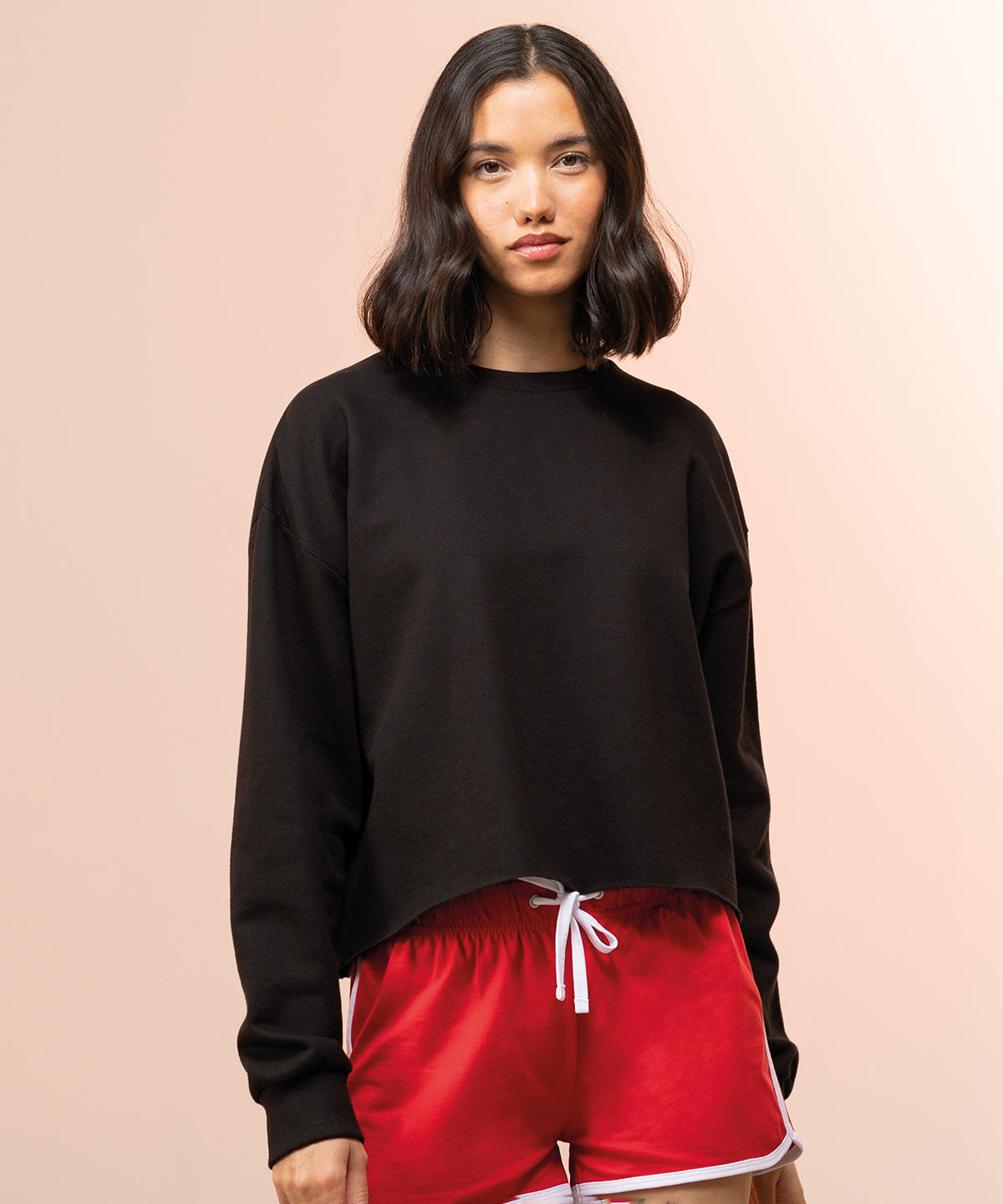 Háskólapeysur - Women's Cropped Slounge Sweat