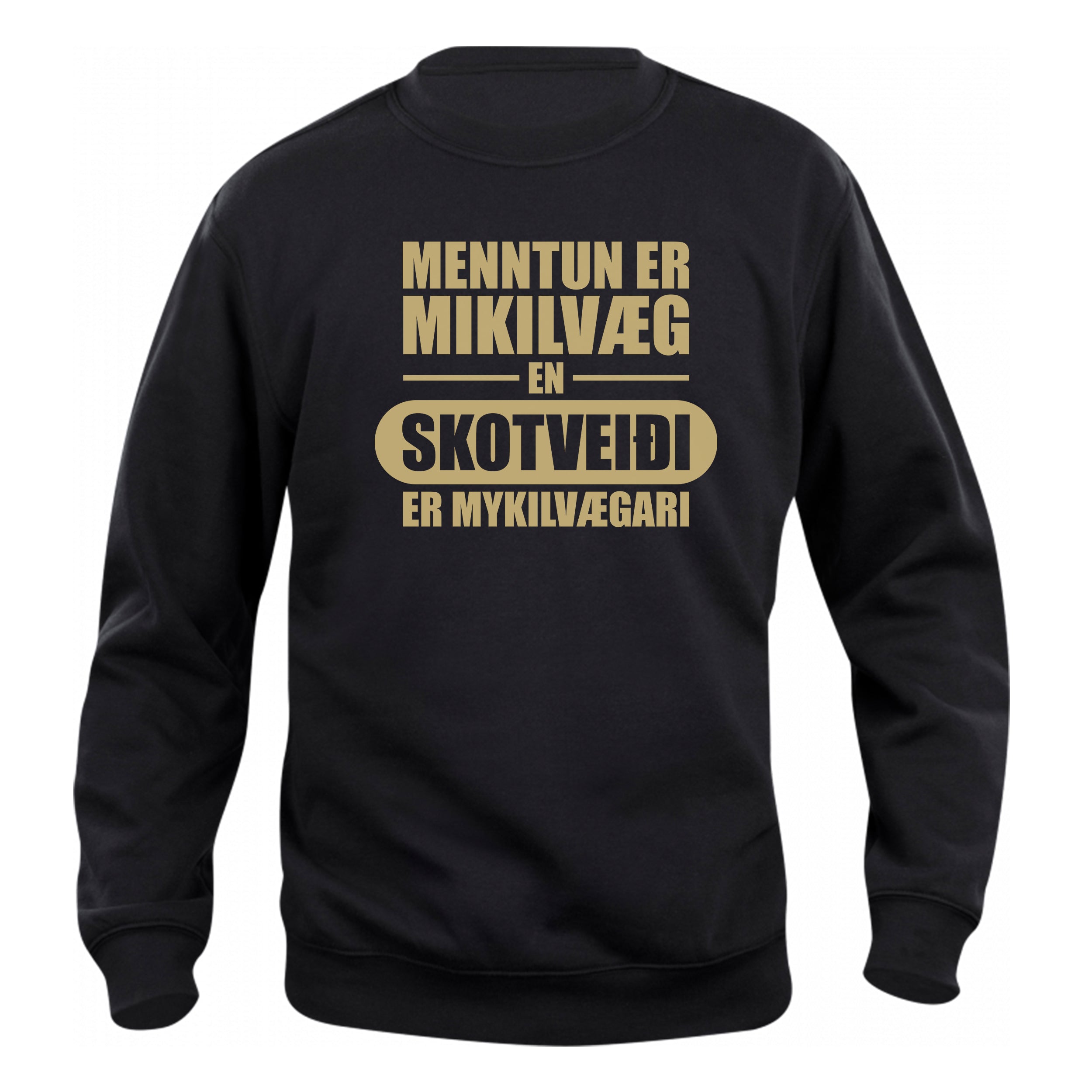 SKOTVEIÐI - Peysa - Svört
