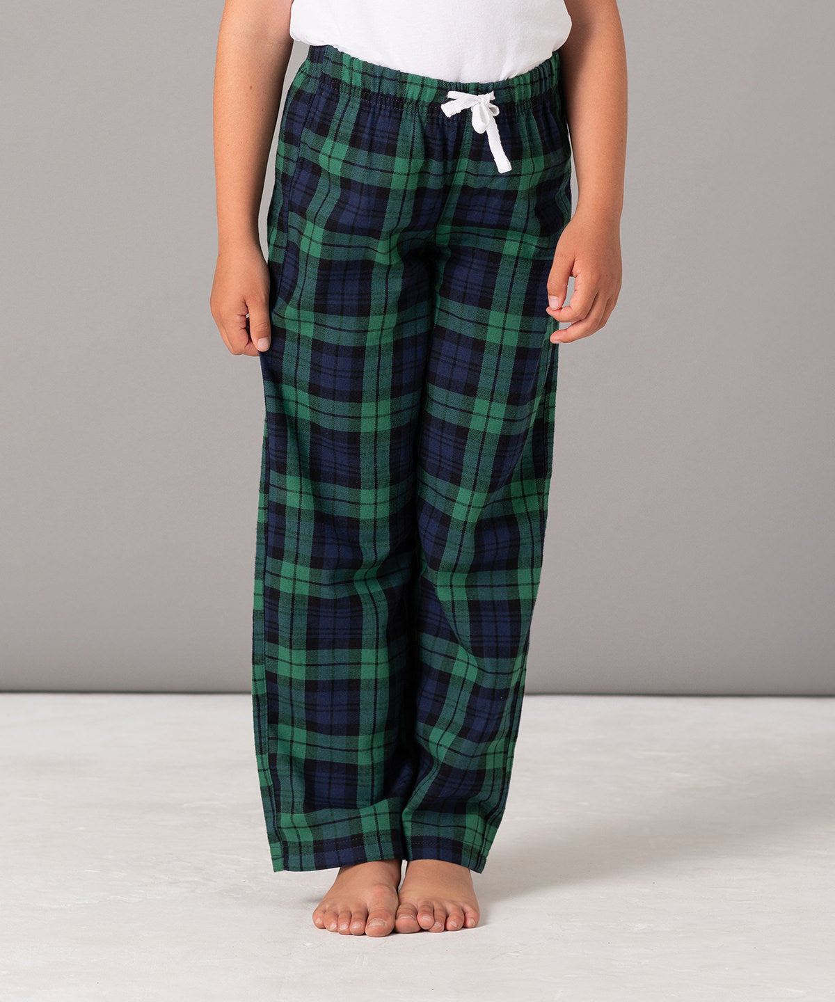 Kósýföt - neðri hluti - Kids Tartan Lounge Pants