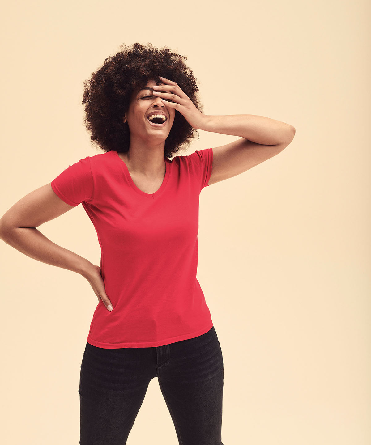 Stuttermabolir - Women's Valueweight V-neck T