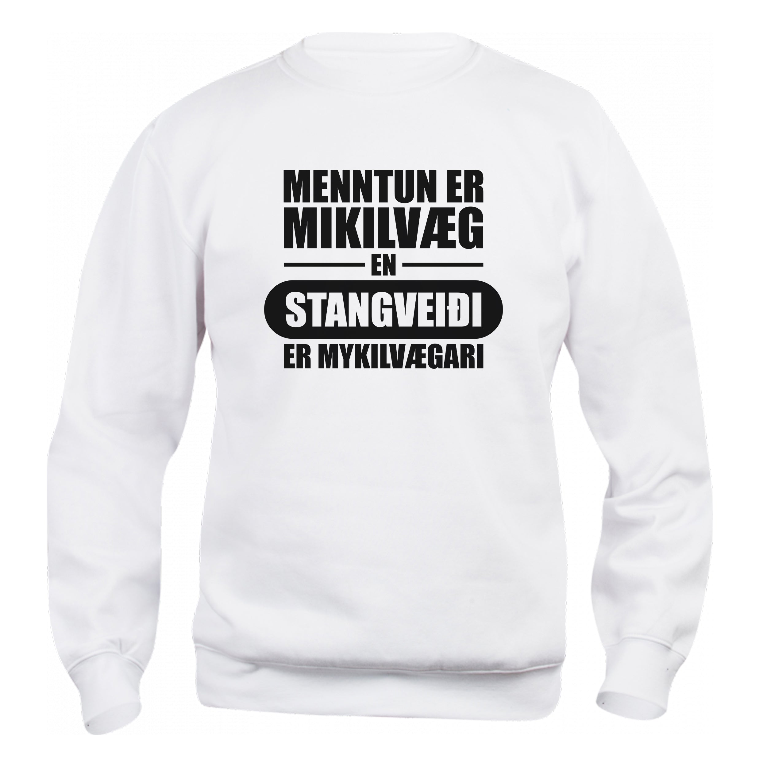 STANGVEIÐI - Peysa - Hvít