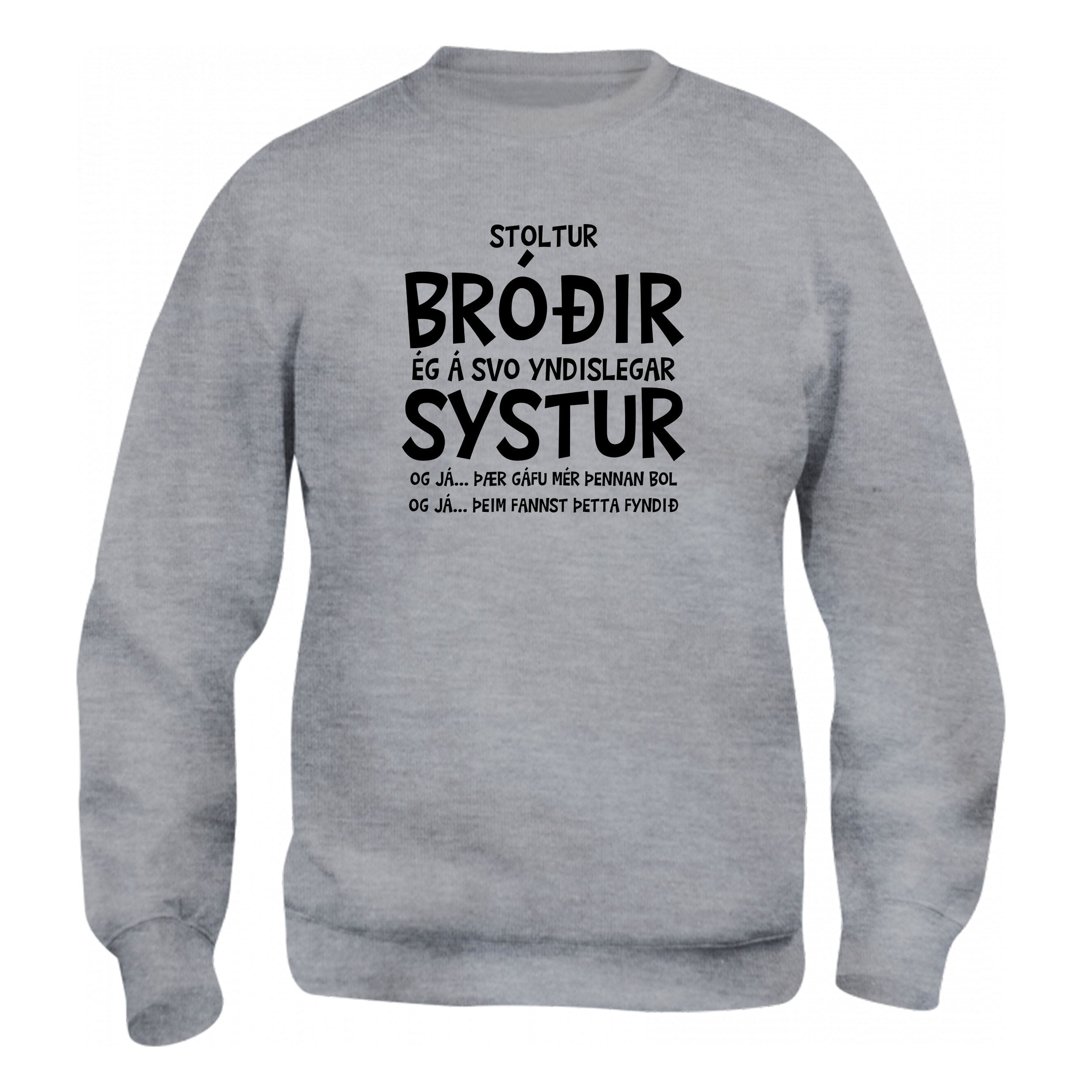 STOLTUR - BRÓÐIR - Peysa - Grá
