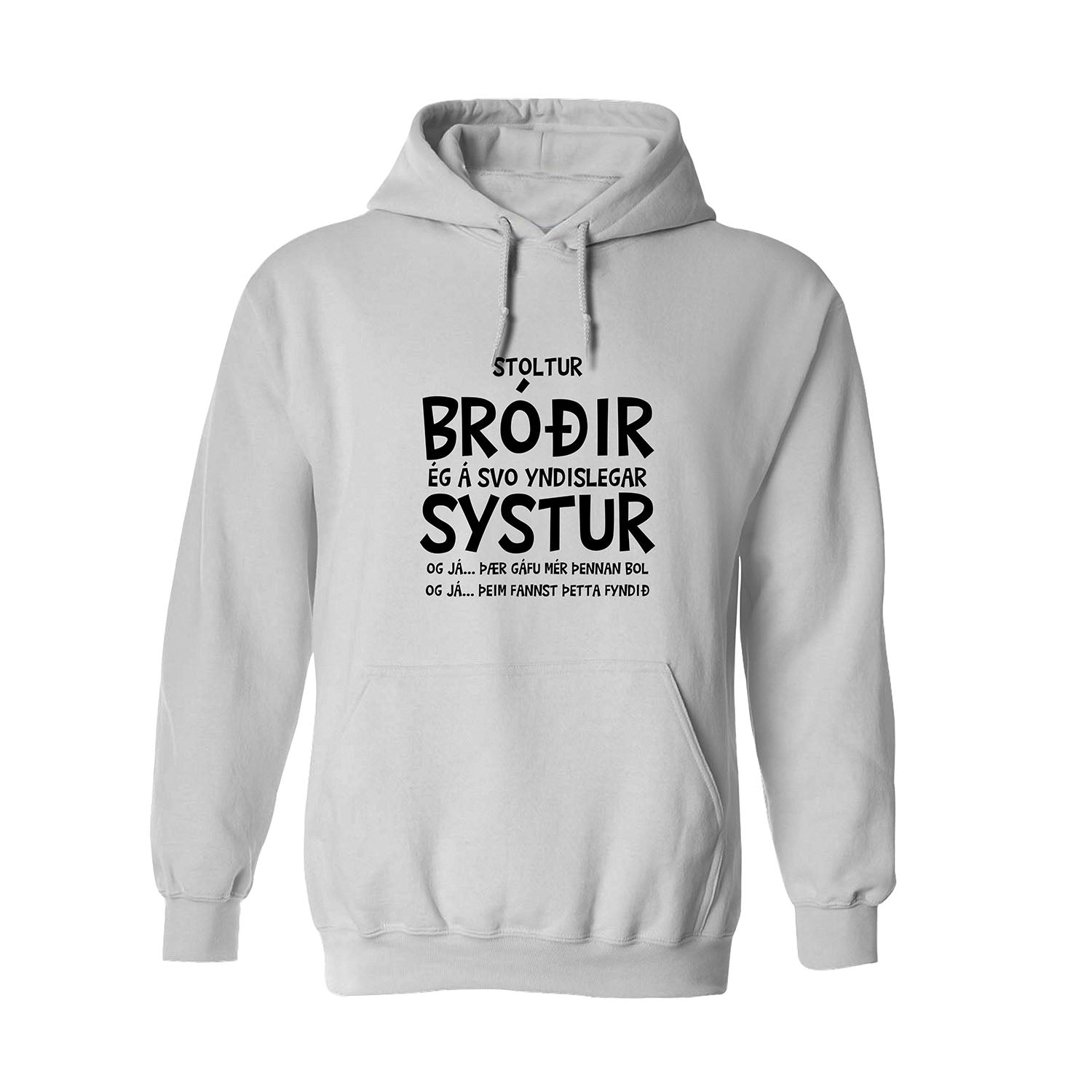 STOLTUR - BRÓÐIR - Hettupeysa - Hvít