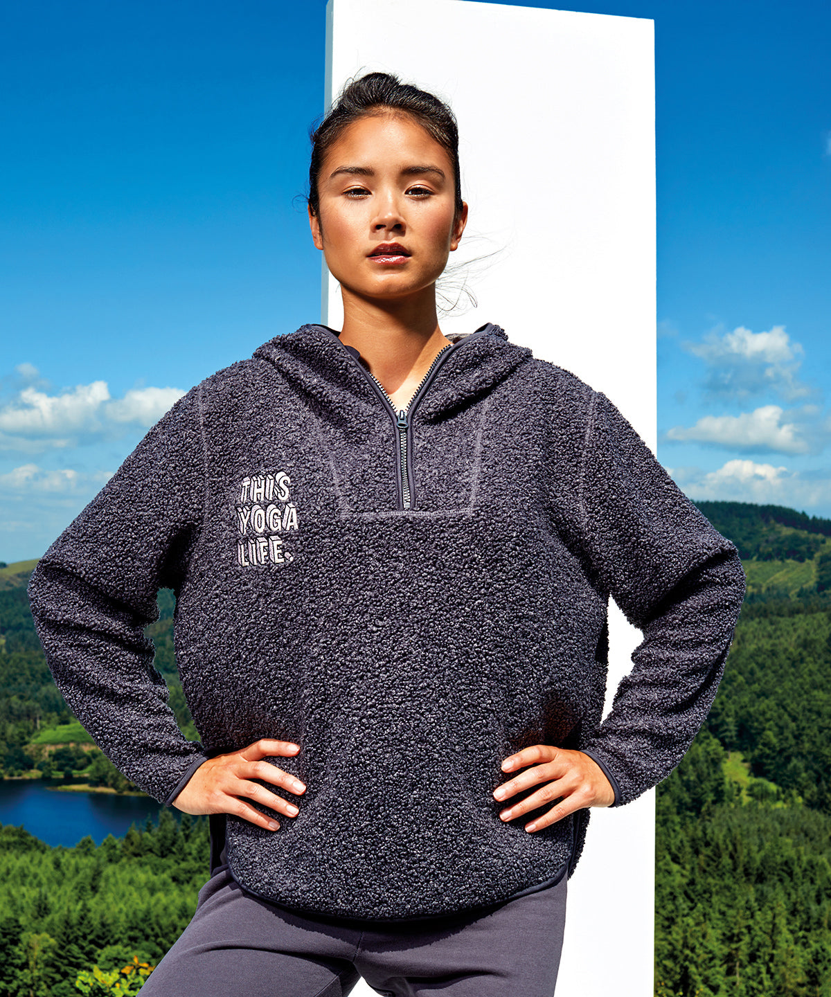 Hettupeysur - Women's TriDri® Sherpa ¼-zip Hoodie