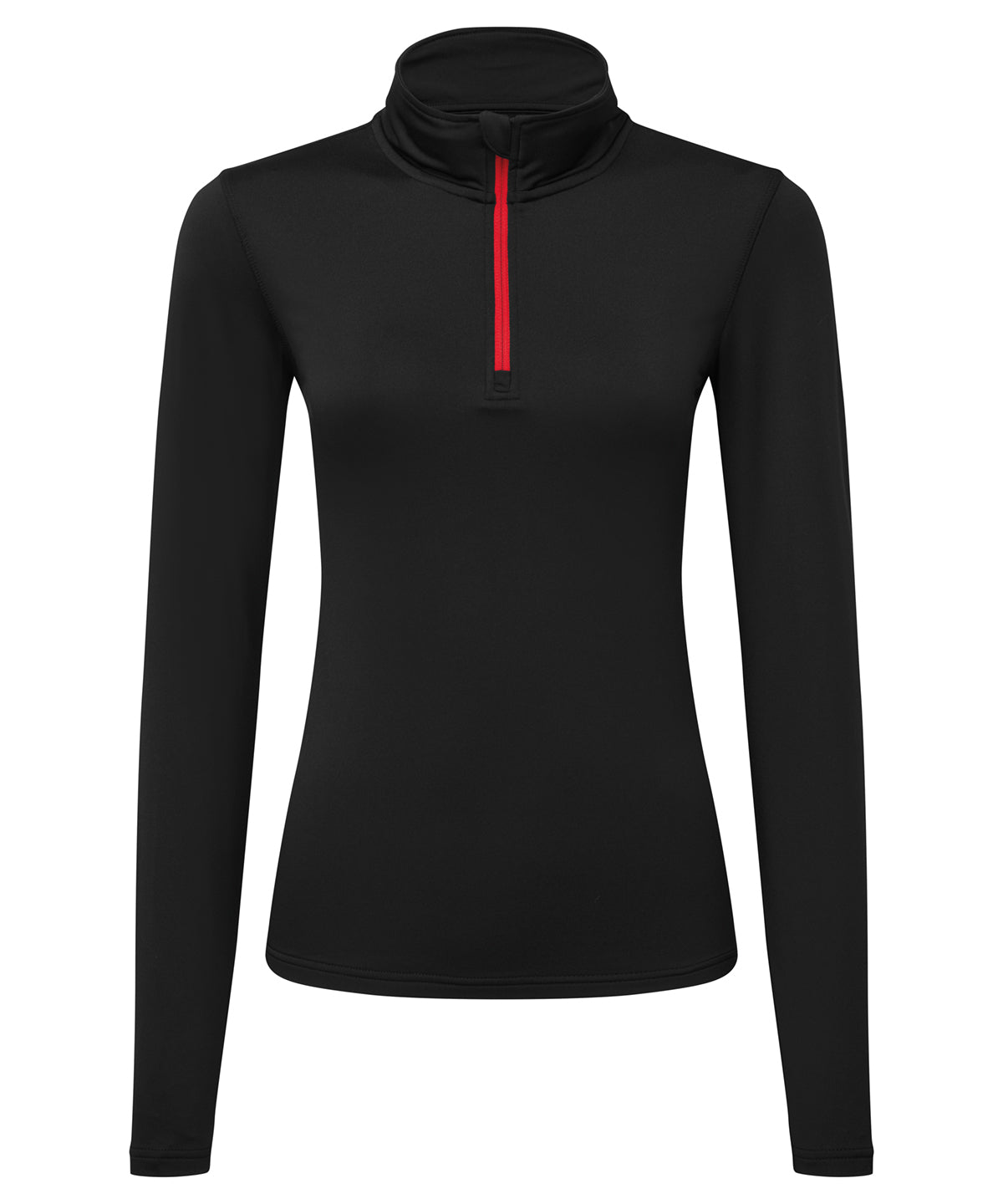Íþróttatoppar - Women’s TriDri® Recycled Long Sleeve Brushed Back ¼ Zip Top