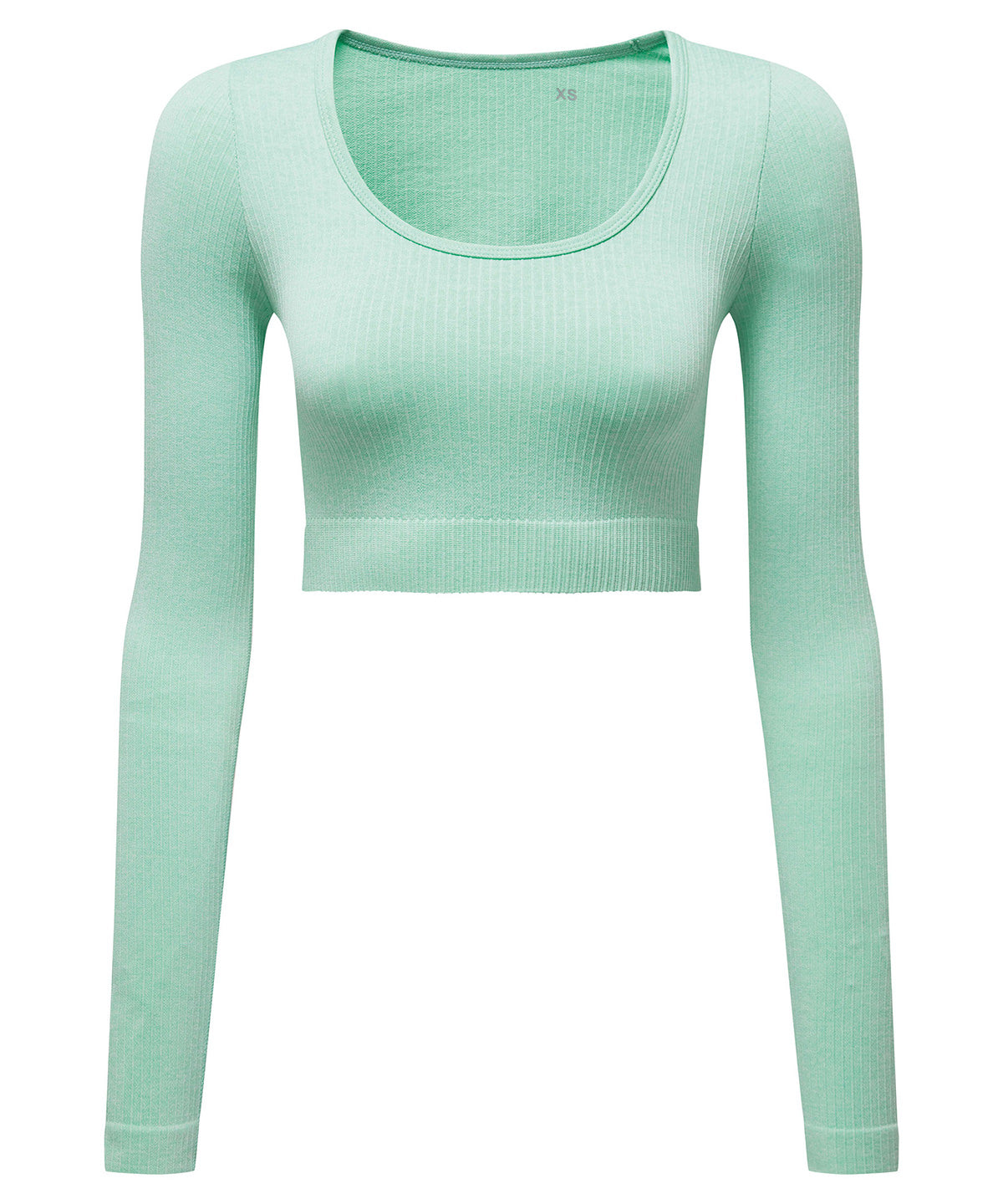 Stuttermabolir - Women’s TriDri® Ribbed Seamless '3D Fit' Crop Top