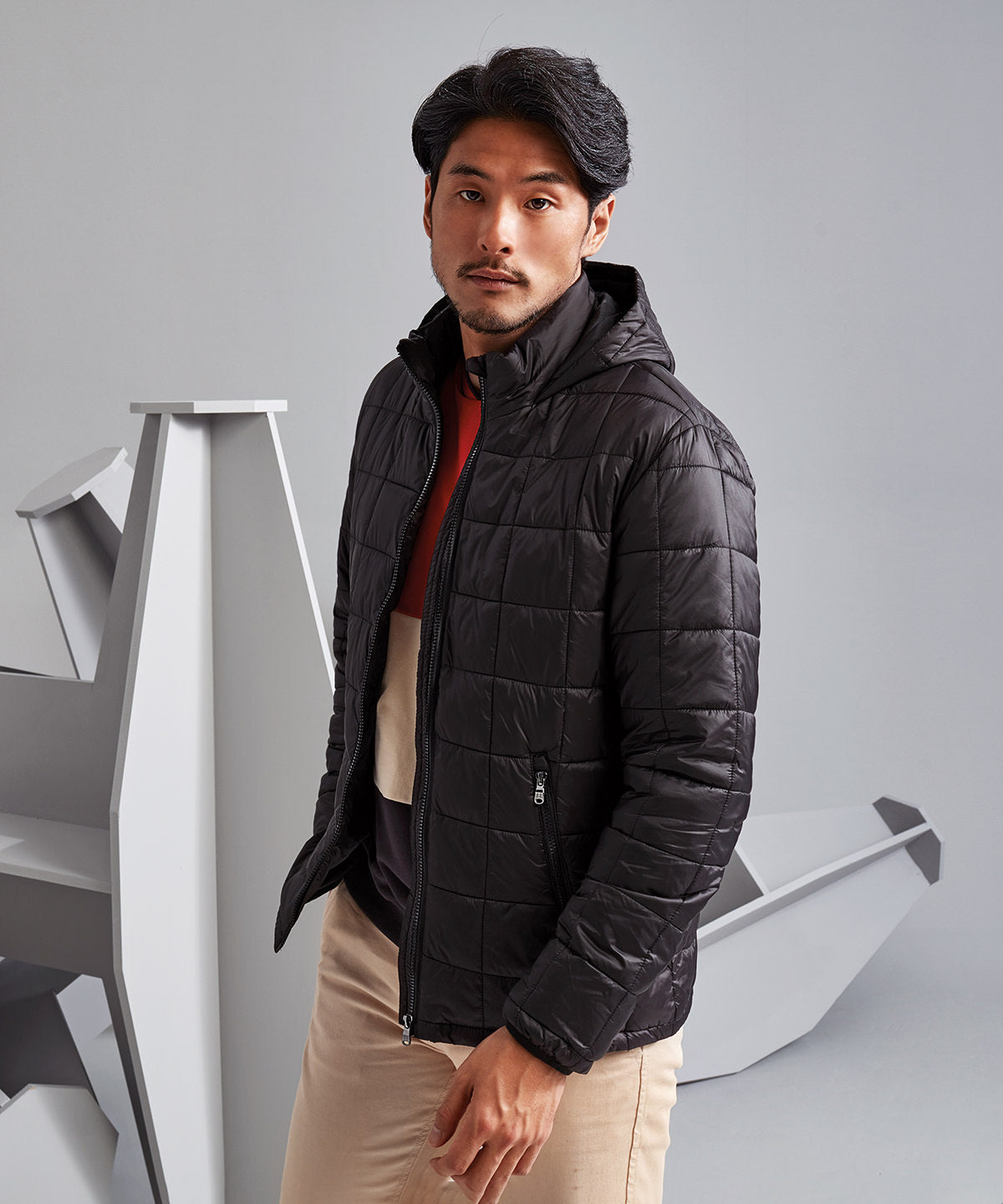 Jakkar - Box Quilt Hooded Jacket