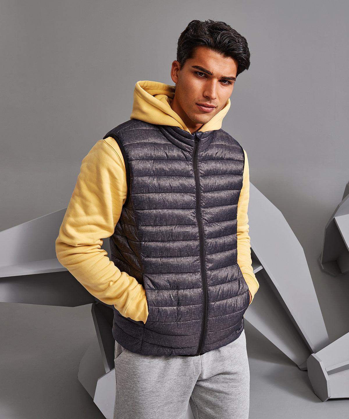 Vesti - Melange Padded Gilet