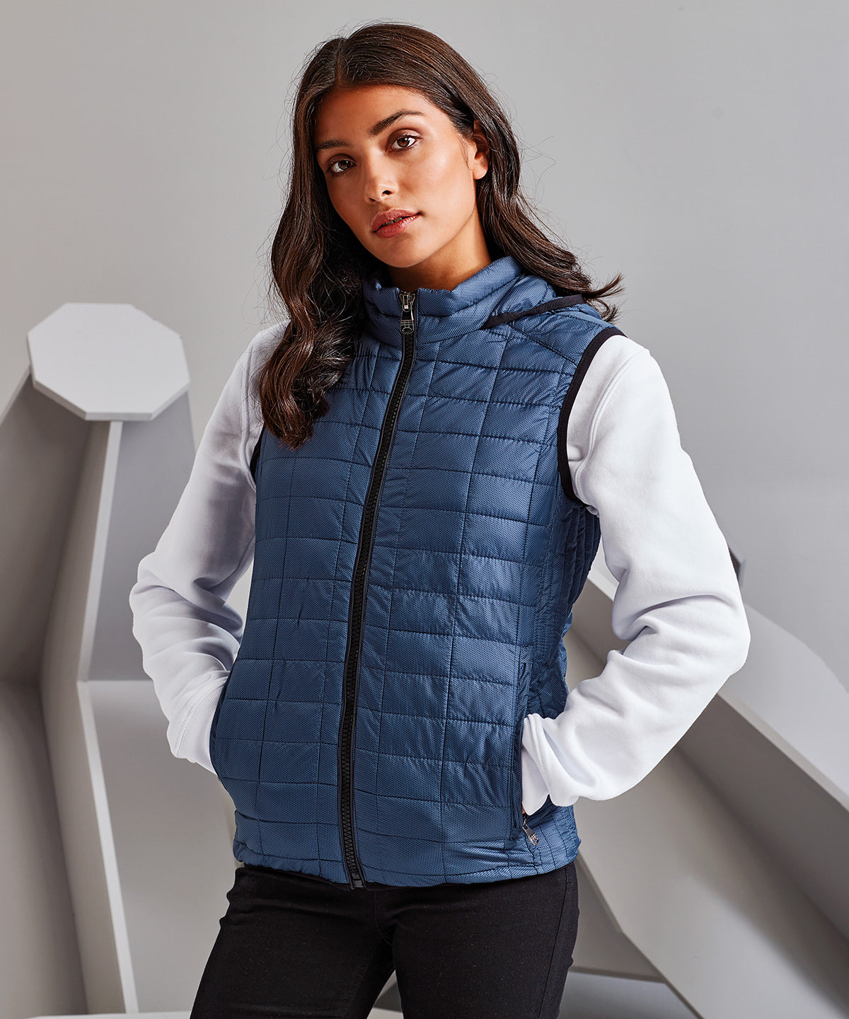 Vesti - Women's Honeycomb Hooded Gilet
