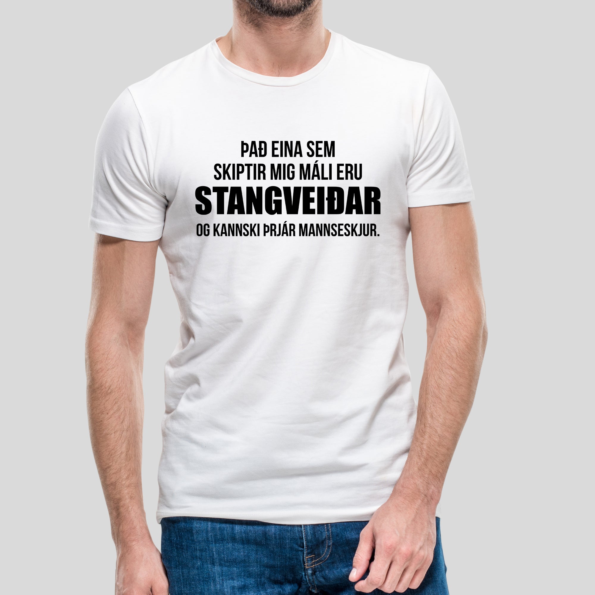 ÞAÐ EINA SEM SKIPTIR MIG MÁLI - Hvítur bolur