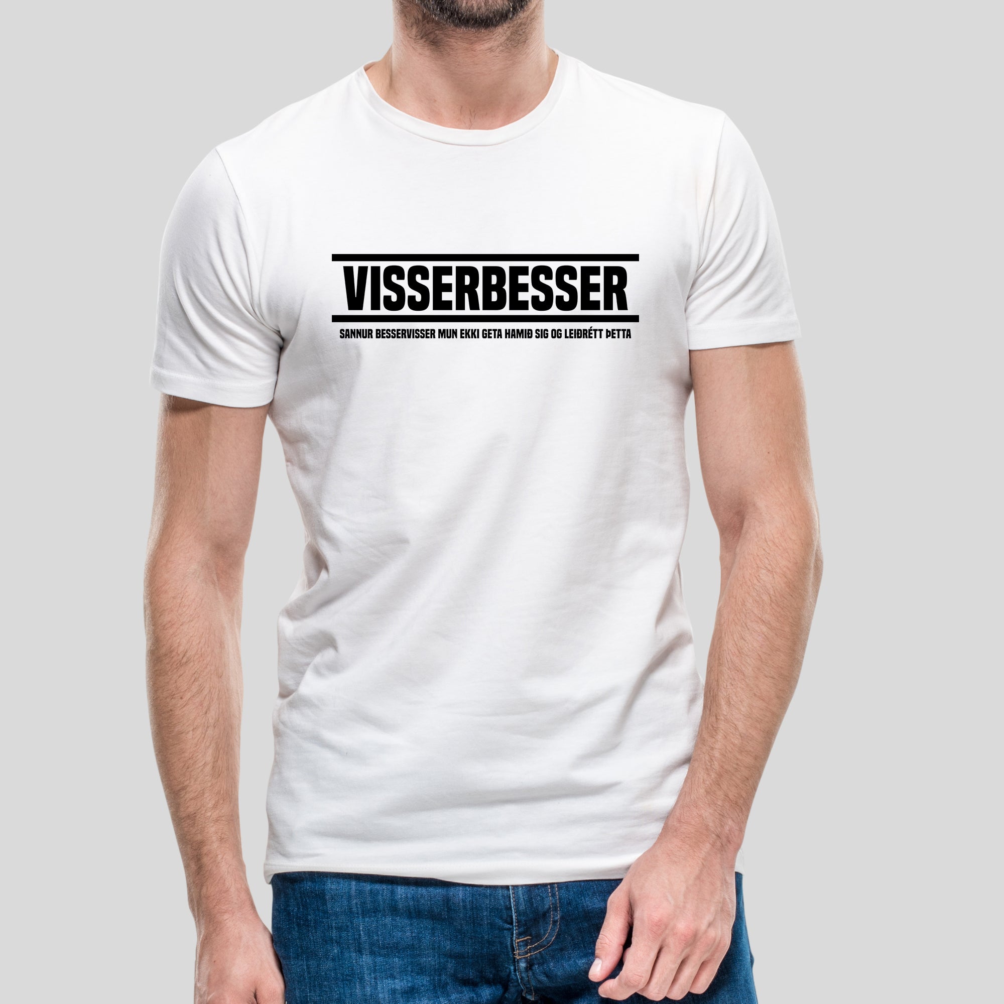 VISSERBESSER - Hvítur bolur
