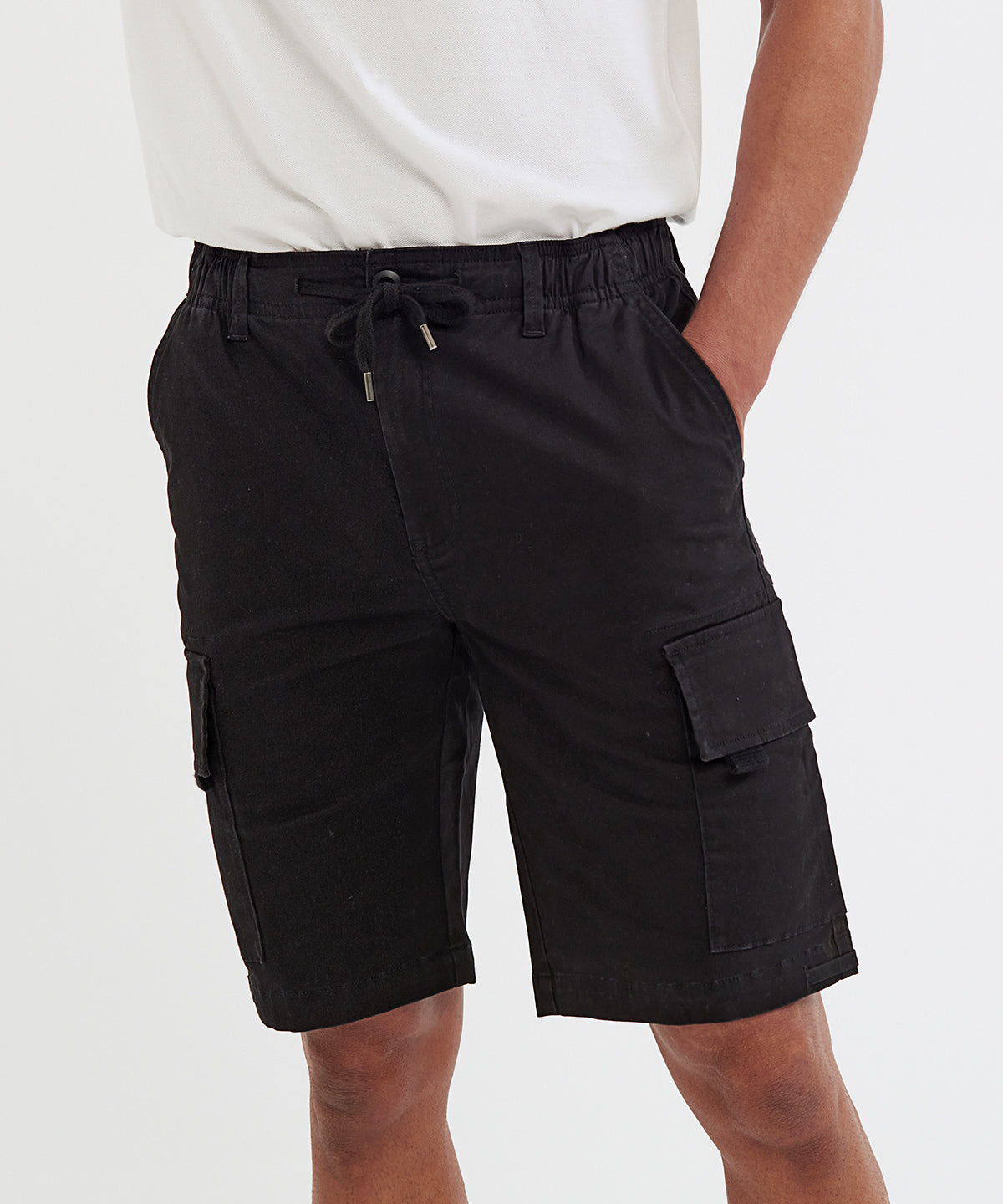 Stuttbuxur - Men’s Drawstring Cargo Utility Shorts