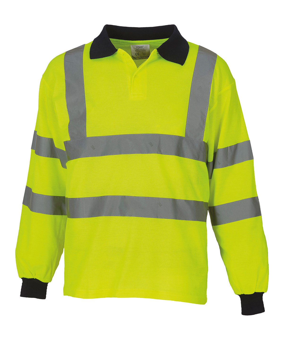 Pólóbolir - Hi-vis Long Sleeve Polo (HVJ310)