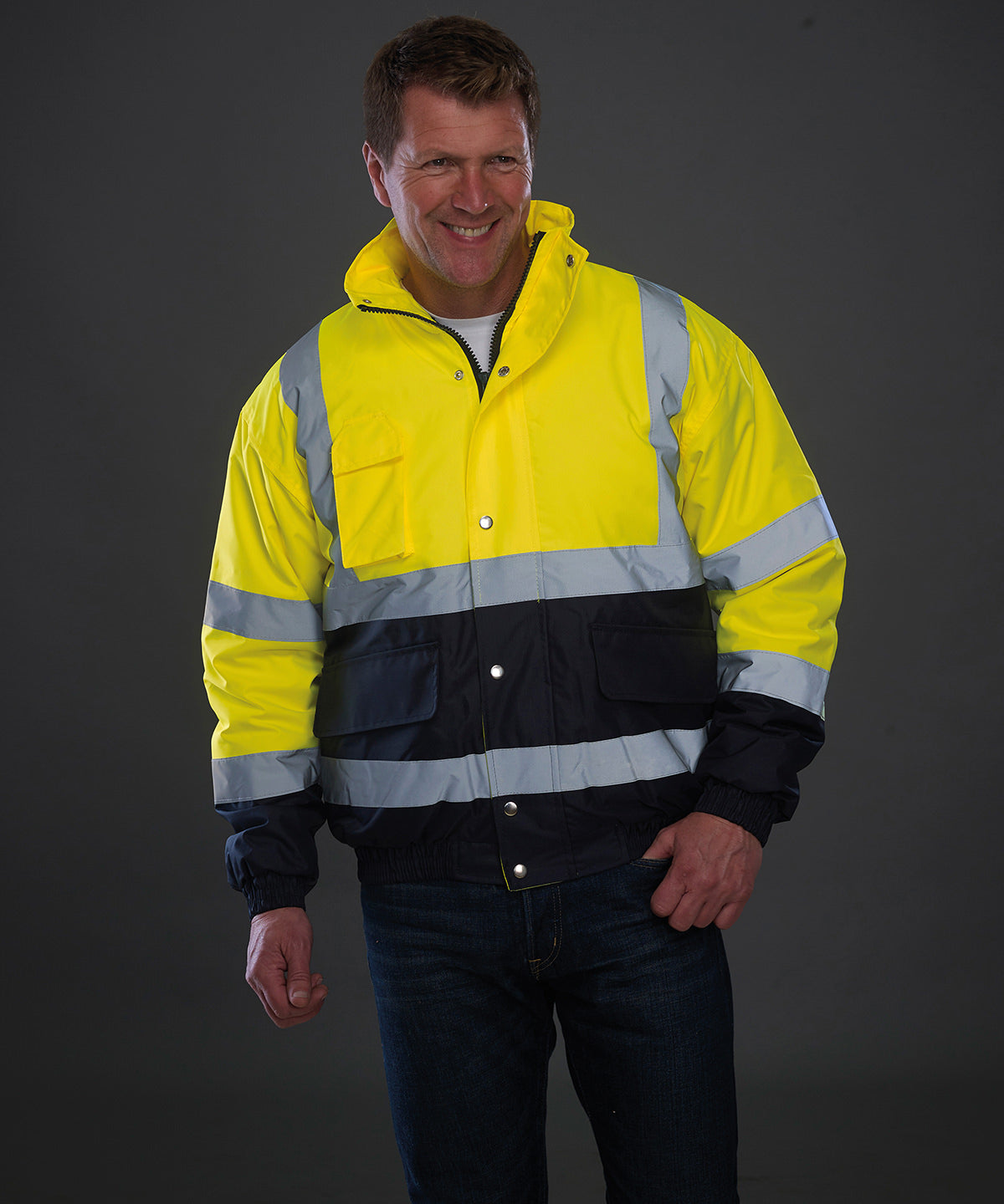 Jakkar - Hi-vis Two-tone Bomber Jacket (HVP218)