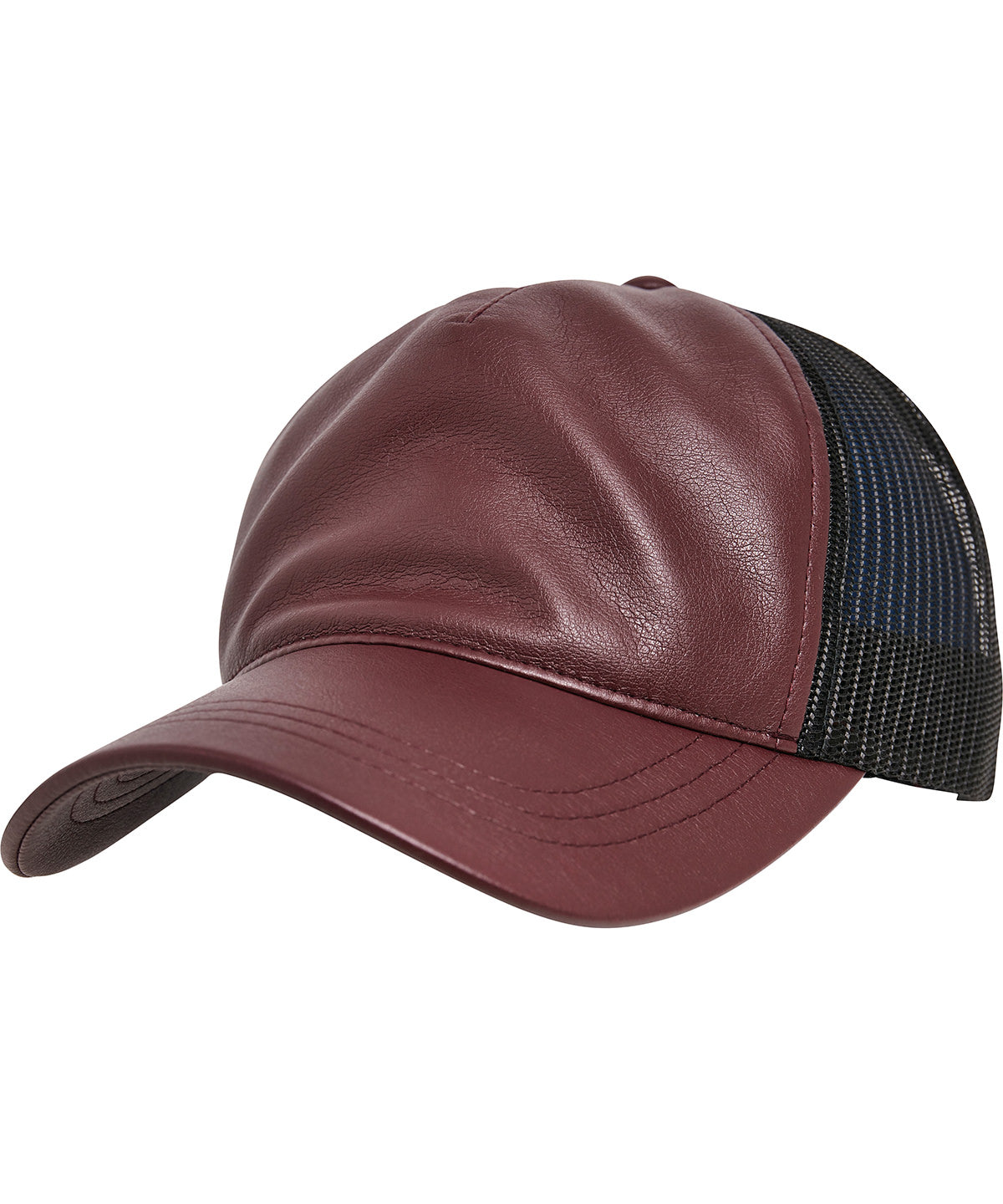 Húfur - Synthetic Leather Trucker (6606LT)