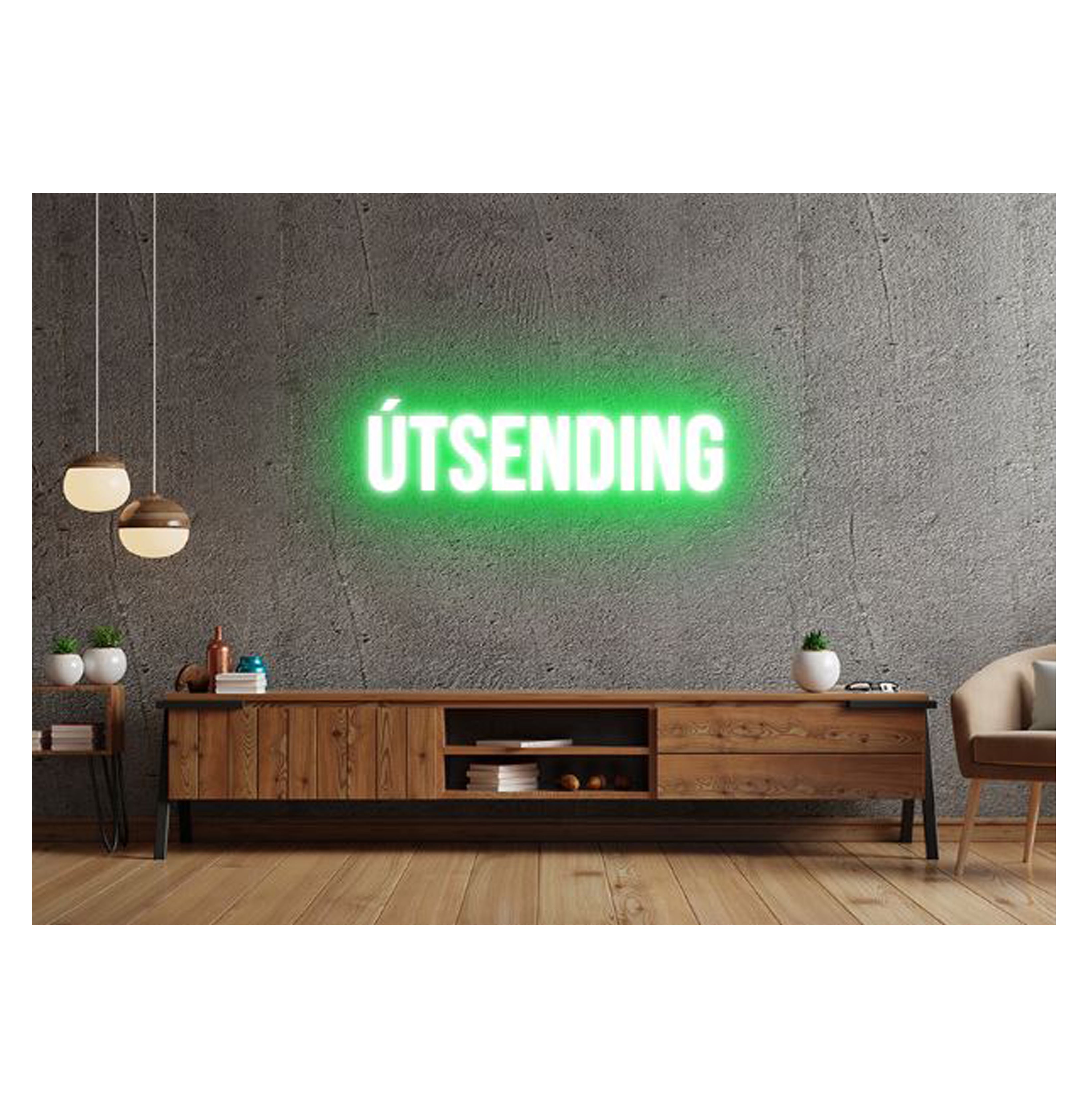 Útsending - Neonskilti