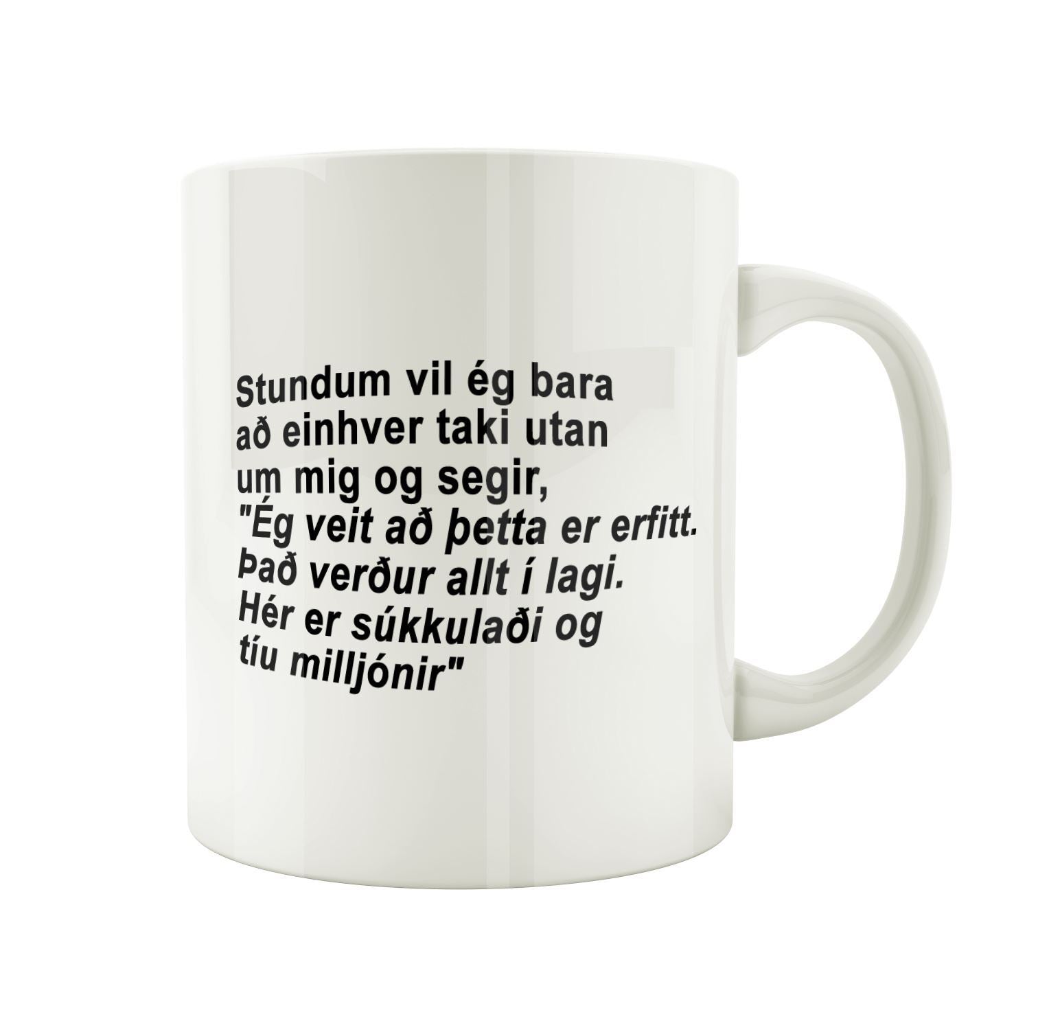 Stundum vil ég bara að einhver taki utan um mig og segi - Bolli