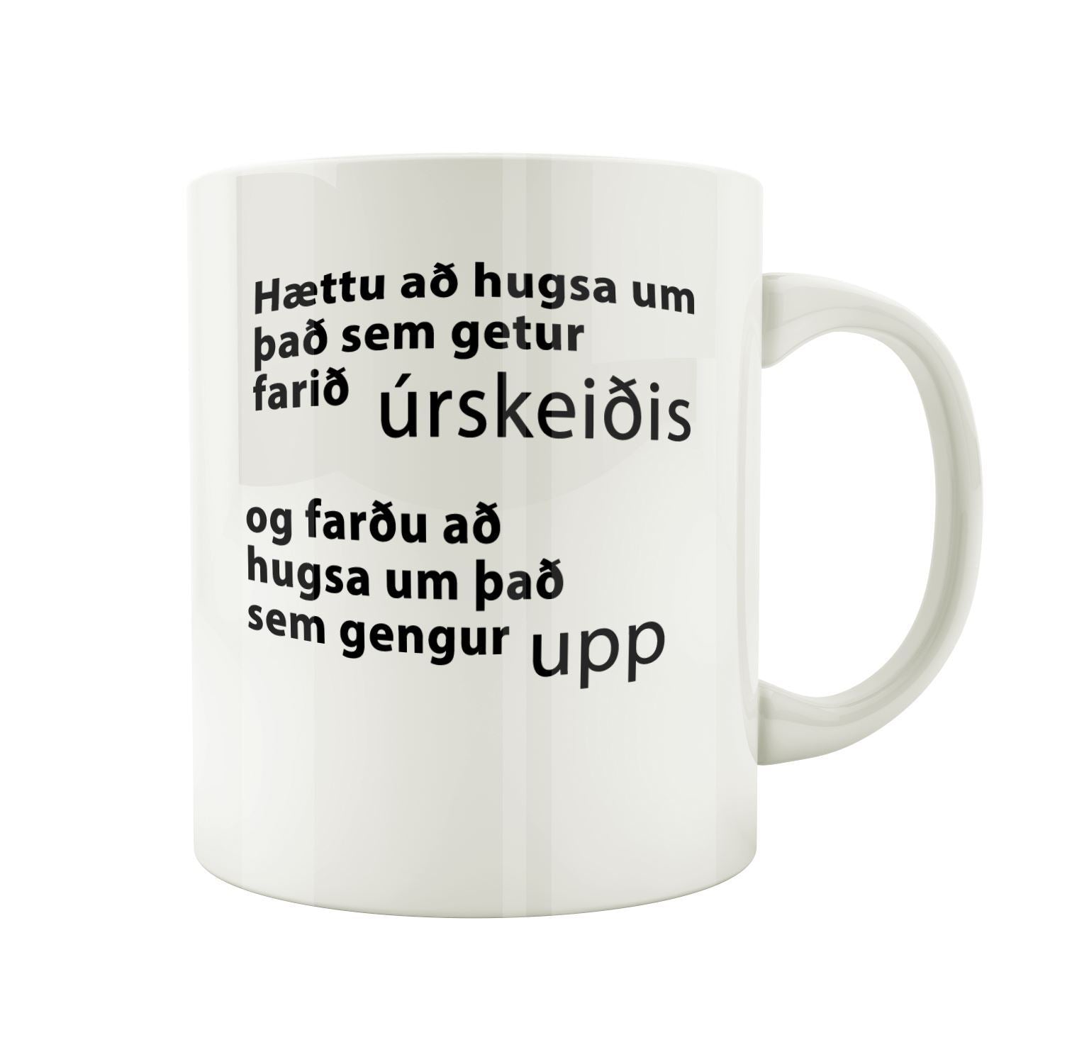 Hættu að hugsa um það sem getur farið úrskeiðis - Bolli