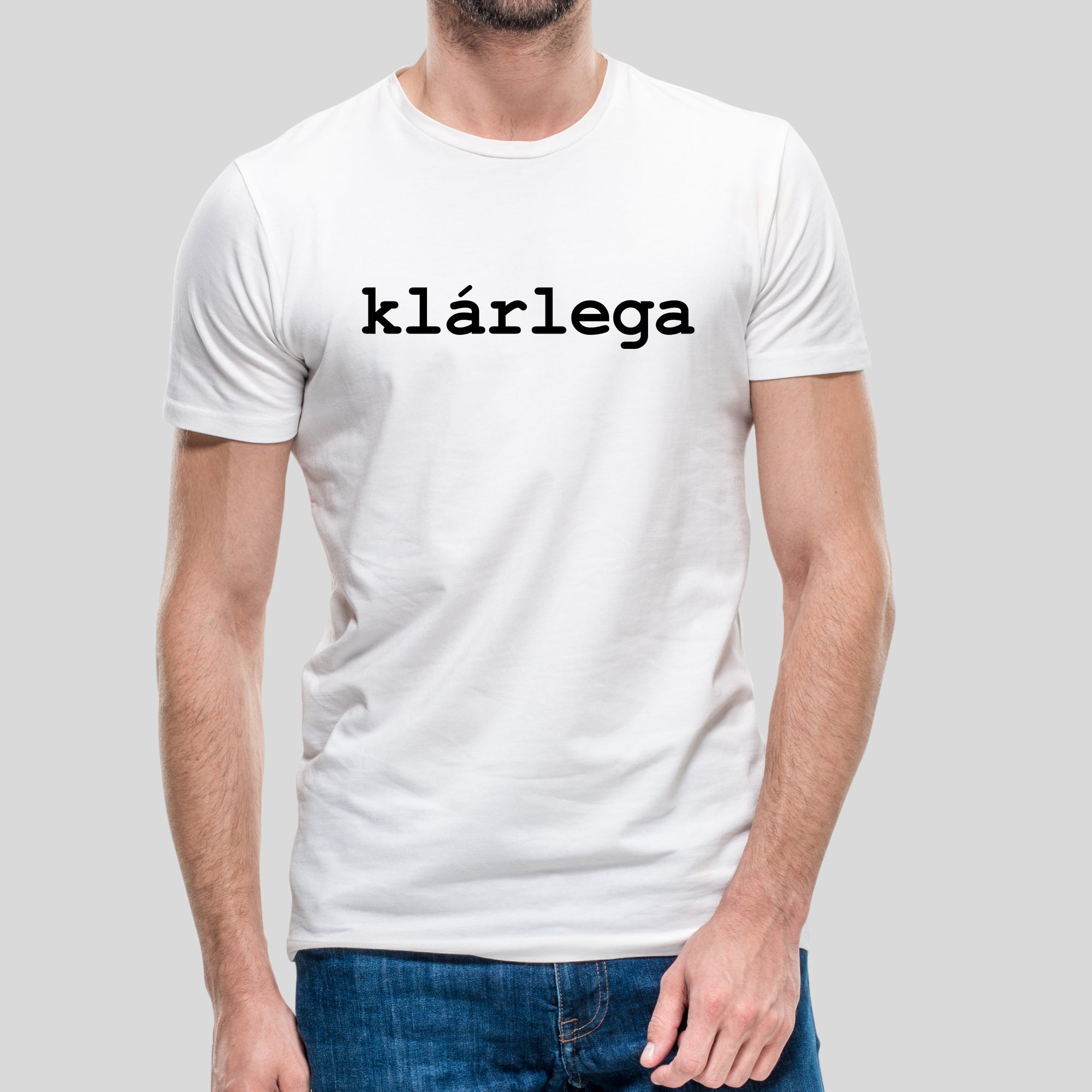 KLÁRLEGA - Hvítur bolur