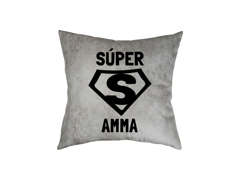 Súper amma - pleður púði